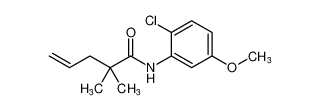 4-Pentenamide, N-(2-chloro-5-methoxyphenyl)-2,2-dimethyl-_96388-03-3