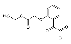 2-Aethoxycarbonylmethoxy-phenylglyoxylsaeure_96396-06-4