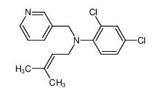 N-(3-Methyl-2-butenyl)-N-(2,4-dichlorophenyl)[(3-pyridyl)methyl]amine_96399-69-8