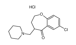 7-Chloro-4-piperidin-1-ylmethyl-3,4-dihydro-2H-benzo[b]oxepin-5-one; hydrochloride CAS:96401-86-4 manufacturer & supplier