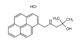 2-Methyl-1-[(pyren-1-ylmethyl)-amino]-propan-2-ol; hydrochloride_96404-14-7
