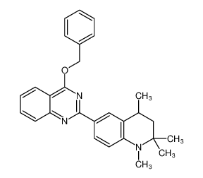 4-(benzyloxy)-2-(1,2,2,4-tetramethyl-1,2,3,4-tetrahydroquinolin-6-yl)quinazoline_96408-23-0