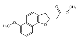 (6-Methoxy-2,3-dihydro-naphtho[1,2-b]furan-2-yl)-acetic acid methyl ester_96410-52-5