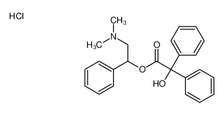 [2-(dimethylamino)-1-phenylethyl] 2-hydroxy-2,2-diphenylacetate,hydrochloride_96414-63-0