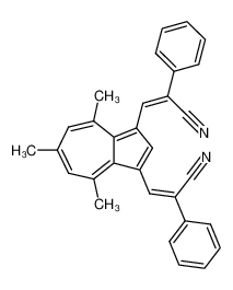 1,3-Di-(2-cyan-2-phenyl-vinyl)-4,6,8,-trimethylazulen_96415-01-9