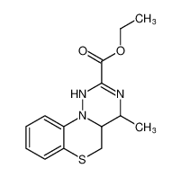 ethyl 4-methyl-1,4,4a,5-tetrahydrobenzo[5,6][1,4]thiazino[3,4-f][1,2,4]triazine-2-carboxylate_96421-93-1