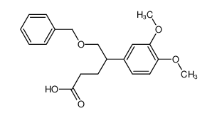 5-Benzyloxy-4-(3,4-dimethoxy-phenyl)-pentanoic acid_96422-72-9