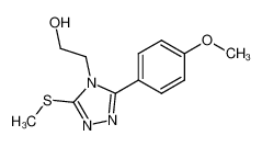 2-[3-(4-Methoxy-phenyl)-5-methylsulfanyl-[1,2,4]triazol-4-yl]-ethanol_96424-91-8