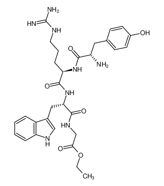 Glycine, N-[N-(N-L-tyrosyl-D-arginyl)-L-tryptophyl]-, ethyl ester_96425-90-0