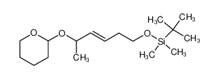 tert-Butyl-dimethyl-[(Z)-5-(tetrahydro-pyran-2-yloxy)-hex-3-enyloxy]-silane_96429-45-7