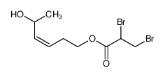 2,3-Dibromo-propionic acid (Z)-5-hydroxy-hex-3-enyl ester_96429-49-1