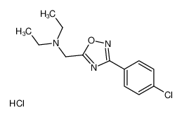 [3-(4-chlorophenyl)-1,2,4-oxadiazol-5-yl]methyl-diethylazanium,chloride_96431-52-6