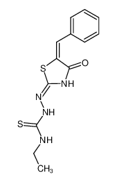 5-benzylidene-thiazolidine-2,4-dione 2-(4-ethyl-thiosemicarbazone)_96431-77-5