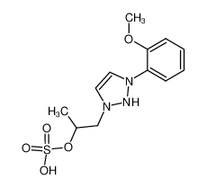 sulfuric acid mono-{2-[3-(2-methoxy-phenyl)-2,3-dihydro-[1,2,3]triazol-1-yl]-1-methyl-ethyl} ester_96434-15-0