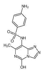 4-amino-N-(7-methyl-5-oxo-5,6-dihydro-[1,2,4]triazolo[4,3-c]pyrimidin-8-yl)-benzenesulfonamide_96434-73-0