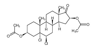 3β,16β-Diacetoxy-5α,6β-dichlor-androstan-17-on_96442-97-6