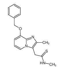 2-methyl-3-((methylthiocarbamoyl)methyl)-8-(phenylmethoxy)imidazo(1,2-a)pyridine_96444-52-9