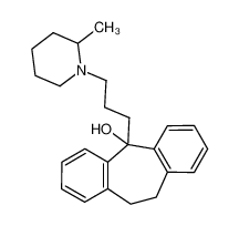 5-[3-(2-methyl-piperidin-1-yl)-propyl]-10,11-dihydro-5H-dibenzo[a,d]cyclohepten-5-ol_96459-27-7