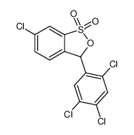 6-Chloro-3-(2,4,5-trichloro-phenyl)-3H-benzo[c][1,2]oxathiole 1,1-dioxide_96463-38-6
