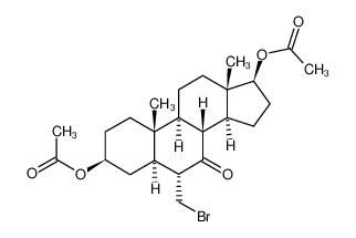 3β,17β-Diacetoxy-6α-brommethyl-5α-androstan-7-on_96465-61-1