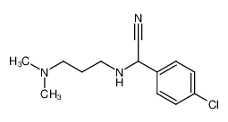 α-(4-Chlor-phenyl)-α-(N,N-dimethylamino-(3)-propyl-amino)-aceto-nitril_96486-24-7