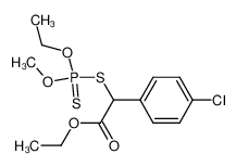 (4-Chloro-phenyl)-(ethoxy-methoxy-thiophosphorylsulfanyl)-acetic acid ethyl ester_96486-36-1