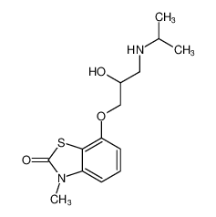 7-(2-hydroxy-3-(isopropylamino)propoxy)-3-methylbenzo[d]thiazol-2(3H)-one_96489-28-0