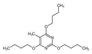 Pyrimidine, 2,4,6-tributoxy-5-methyl-_96494-15-4