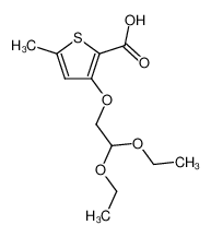 3-(2,2-Diethoxyethoxy)-5-methyl-2-thiophencarbonsaeure_96518-92-2