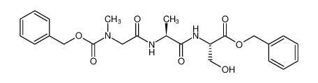 benzyl N-((benzyloxy)carbonyl)-N-methylglycyl-L-alanyl-L-serinate_96522-89-3