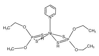 bis(O,O'-diethyldithiophosphato)(pyridine)nickel(II)_96533-00-5