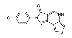 2-(4-Chloro-phenyl)-2,5-dihydro-pyrazolo[3,4-d]thieno[3,4-b]pyridin-3-one_96539-76-3