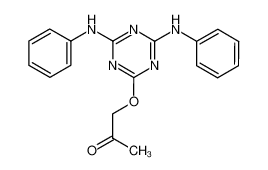 1-(4,6-Bis-phenylamino-[1,3,5]triazin-2-yloxy)-propan-2-one_96539-97-8