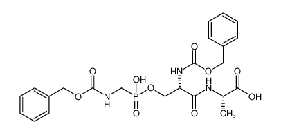 N-((benzyloxy)carbonyl)-O-(((((benzyloxy)carbonyl)amino)methyl)(hydroxy)phosphoryl)-L-seryl-L-alanine_96541-38-7