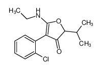 3(2H)-Furanone, 4-(2-chlorophenyl)-5-(ethylamino)-2-(1-methylethyl)-_96542-12-0