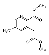 methyl 2-methoxycarbonyl-5-methyl-3-pyridineacetate_96546-68-8