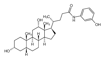Cholan-24-amide, 3,12-dihydroxy-N-(3-hydroxyphenyl)-, (3a,5b,12a)-_96551-63-2