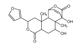 2-(furan-3-yl)-6,7-dihydroxy-6a,10b-dimethyl-1,2,4a,5,6,6a,7,10,10a,10b-decahydro-4H-10,7-(epoxymethano)benzo[f]isochromene-4,12-dione_96552-88-4