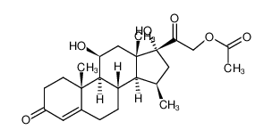 15β-Methyl-11β,17α,21-trihydroxy-4-pregnen-3,20-dion-21-acetat_96554-06-2