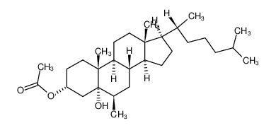 3α-Acetoxy-6β-methyl-5α-cholestan-5-ol_96554-25-5