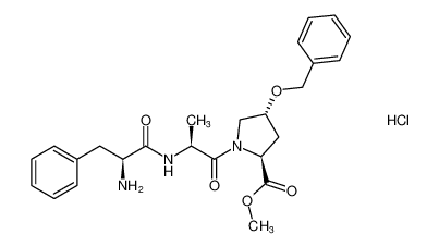 methyl (2S,4R)-1-(L-phenylalanyl-L-alanyl)-4-(benzyloxy)pyrrolidine-2-carboxylate hydrochloride_96561-24-9
