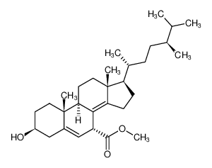 methyl (3S,7R,9R,10R,13R,17R)-17-((2R,5S)-5,6-dimethylheptan-2-yl)-3-hydroxy-10,13-dimethyl-2,3,4,7,9,10,11,12,13,15,16,17-dodecahydro-1H-cyclopenta[a]phenanthrene-7-carboxylate_96563-73-4