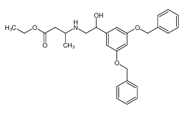 ethyl 3-(2-(3,5-dibenzyloxyphenyl)-2-hydroxy-ethylamino)-butyrate_96564-57-7