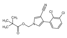 (3-cyano-4-(2,3-dichlorophenyl)-1H-pyrrol-1-yl)methyl pivalate_96572-30-4