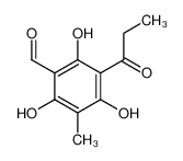 2,4,6-trihydroxy-3-methyl-5-propanoylbenzaldehyde_96573-37-4