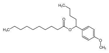 Decansaeure-(1-(4-methoxy-phenyl)-pentyl)-ester_96578-64-2