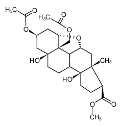 5,14-Dihydroxy-3β,19-diacetoxy-1α,11α-epoxy-5β,14β,17αH-aetiansaeuremethylester_96580-74-4