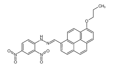 3-Propyloxy-pyren-carbaldehyd-(10)-(2.4-dinitro-phenylhydrazon)_96581-25-8