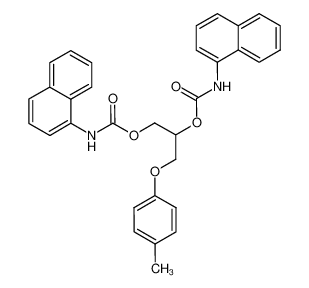 Glycerin-α-p-tolylaether-bis-(naphthyl-(1)-urethan)_96582-05-7