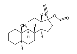 17α-Ethinyl-17β-formyloxy-5α-androstan_96584-42-8